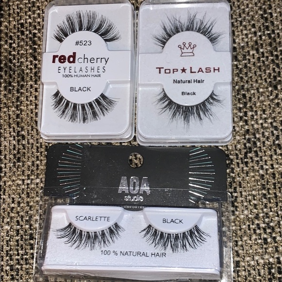 red cherry Other - 3 pack bundle Fake Eyelashes NWT